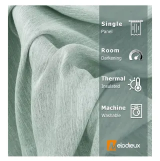 Cortinas Melodieux Opacas Teal (1 Pieza)