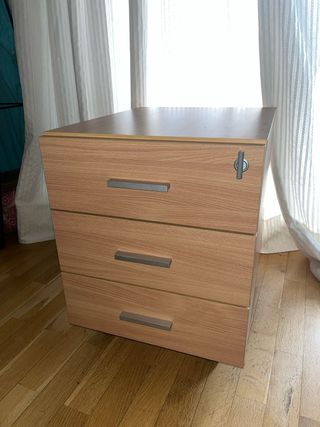 Cajonera de oficina madera y metal