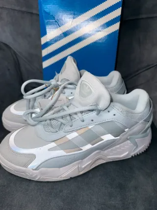 Adidas Niteball 40 Grigio Azzurro