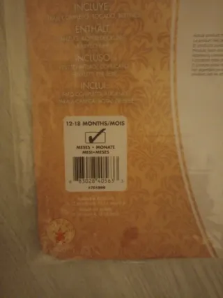 Disfraz oso bebé peludo