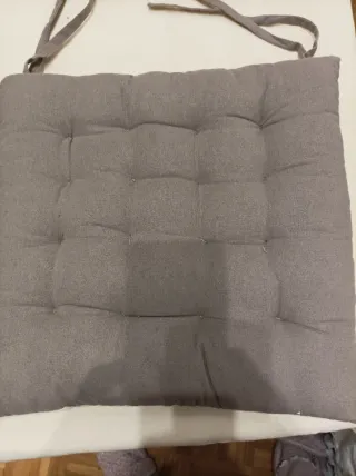 6 Cojínes para silla gris