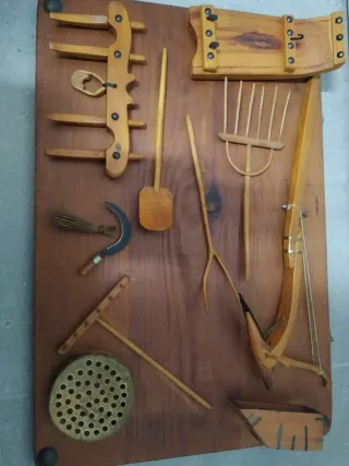 Cuadro decorativo de madera hecho a mano