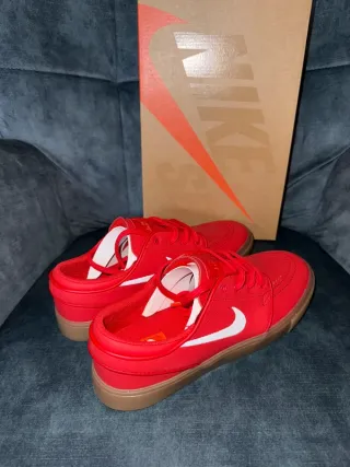 Nike Sb Janoski Scarpe Rosse Tg 38