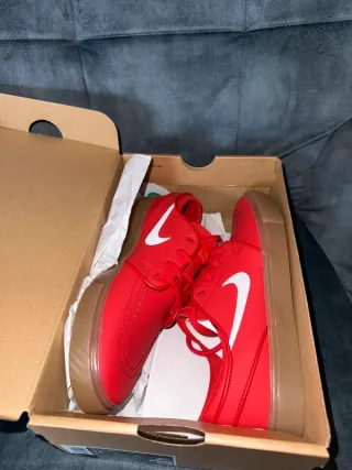 Nike Sb Janoski Scarpe Rosse Tg 38