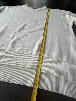 Jersey Stradivarius Oversize Talla L blanco roto