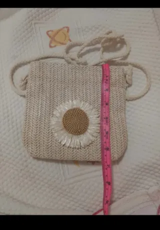 Bolso de rafia con flor de Shein