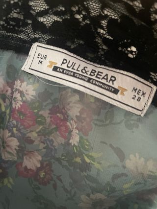 Blusa lencera flores encaje