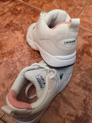 Zapatillas Lacoste Sport Blancas y Rosas ORIGINAL