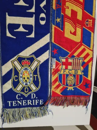 Bufandas FC Barcelona y CD Tenerife