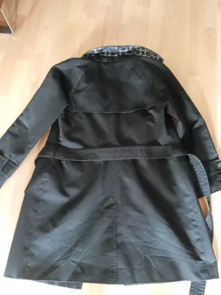 Gabardina Coach Negra