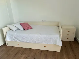 Cama nido juvenil color blanco