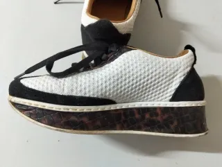 Zapatos OPPA mujer talla 36 blanco y negro