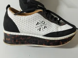 Zapatos OPPA mujer talla 36 blanco y negro