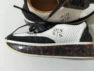 Zapatos OPPA mujer talla 36 blanco y negro