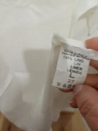 Abitino in lino bianco