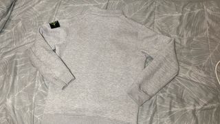 Sudadera Stone Island Gris Media Cremallera