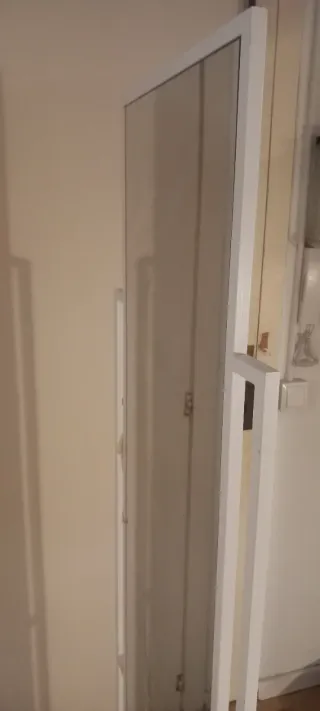 Specchio da terra doppio in vetro e metallo