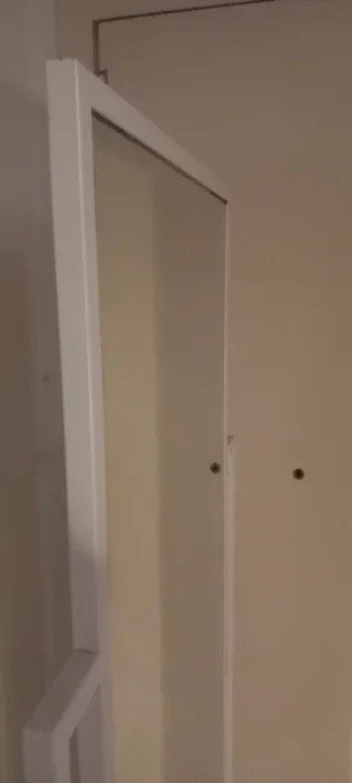 Specchio da terra doppio in vetro e metallo