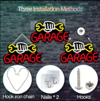 Lampada Neon LED "Garage"