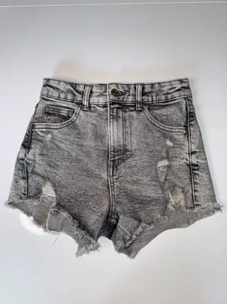 Pantaloncini Bershka neri/grigi