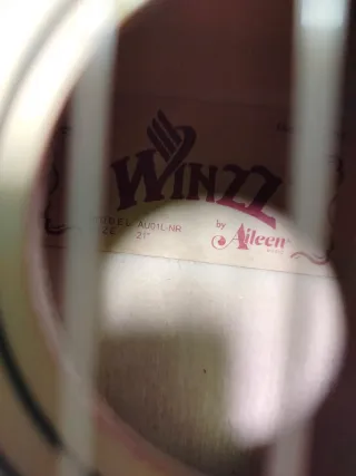 WINZZ Ukelele soprano Set completo Madera