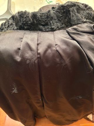 Abrigo de astracán negro