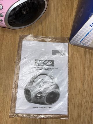 Reproductor CD/USB Daewoo Portátil Rosa