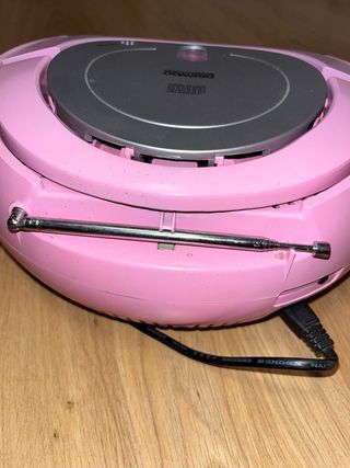 Reproductor CD/USB Daewoo Portátil Rosa