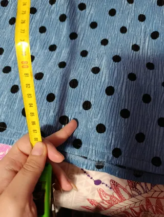 Vestido Zara lunares azul