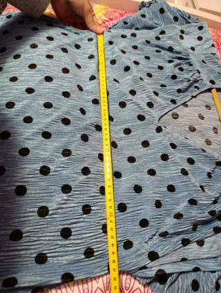 Vestido Zara lunares azul