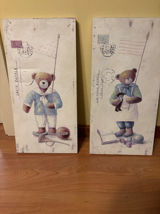 Cuadros Osos Habitación Infantil