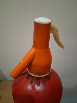 Botella Sifón Vintage Konga Roja