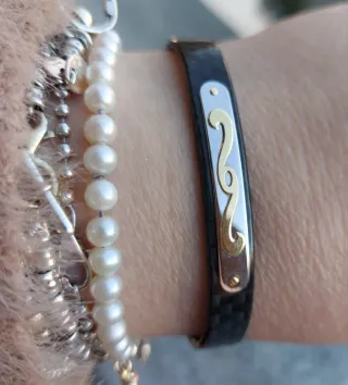 Bracciale Oro Giallo 750 Carbonio