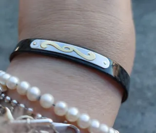 Bracciale Oro Giallo 750 Carbonio