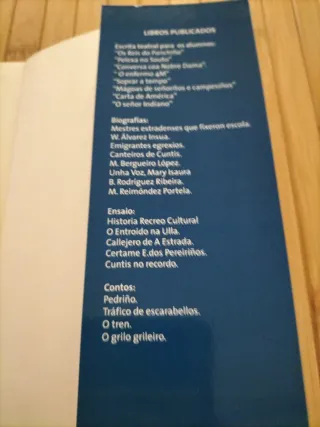 Libro de lectura en gallego