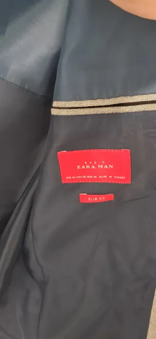 Chaqueta Zara Gris Hombre