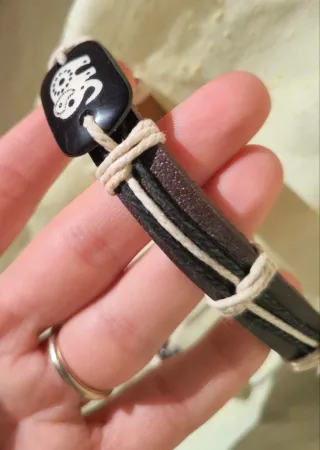 Set di 2 braccialetti Elefante in stile africano