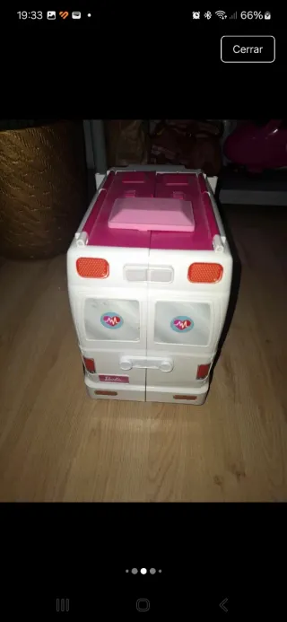 Aereo Barbie rosa, ambulanza, camerino e casa viaggio