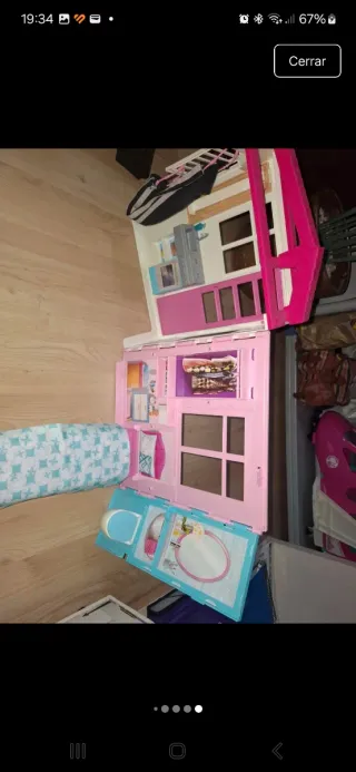 Aereo Barbie rosa, ambulanza, camerino e casa viaggio