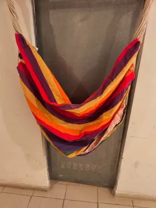 Pack 2 Hamacas Tela y Madera