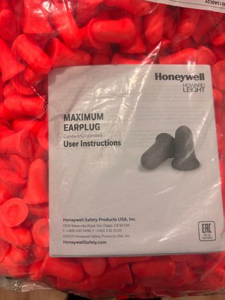 200 Pares Tapones Oídos Naranja