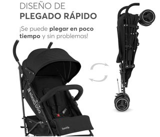 Silla de Paseo KikkaBoo BEETLE Negra