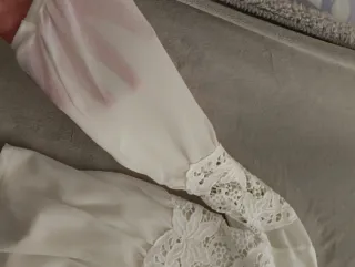 Blusa Sfera Encaje Blanco Talla S