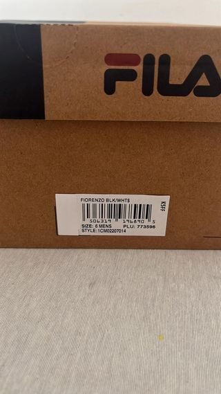 Zapatos Fila Hombre Negros y Blancos