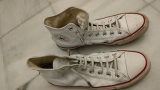 Converse All Star Cuero Blanco Talla 45