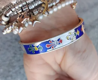 Bracciale vintage Sterling 925 smaltato