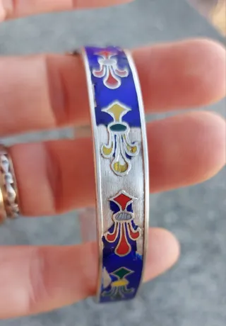 Bracciale vintage Sterling 925 smaltato