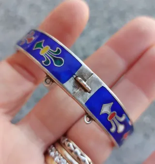 Bracciale vintage Sterling 925 smaltato