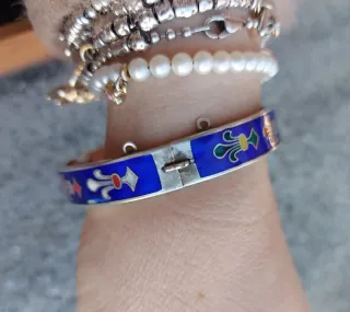 Bracciale vintage Sterling 925 smaltato