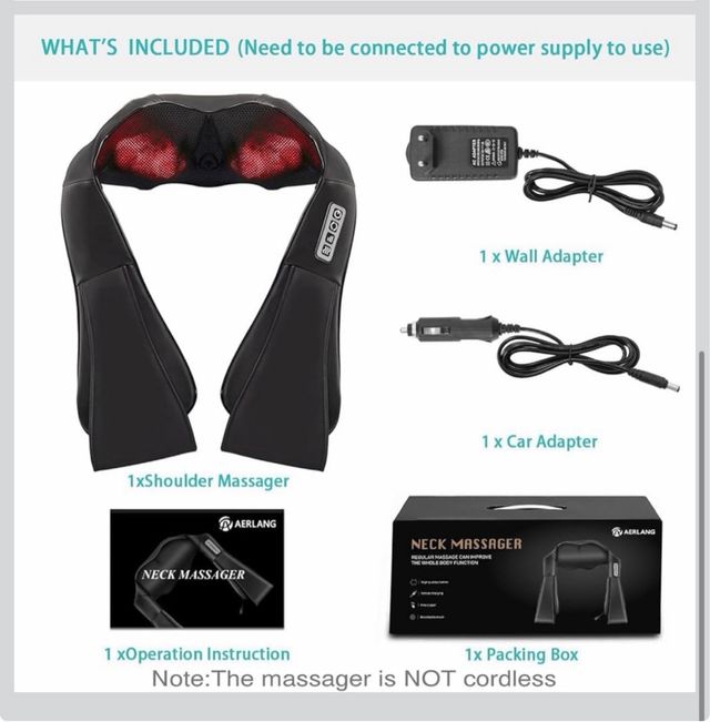 Masajeador de cuello con calor NUEVO